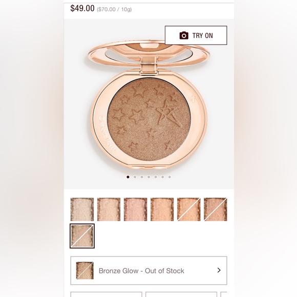 Charlotte Tilbury glow guide face architect, highlighter, bronze glow - Picture 4 of 5